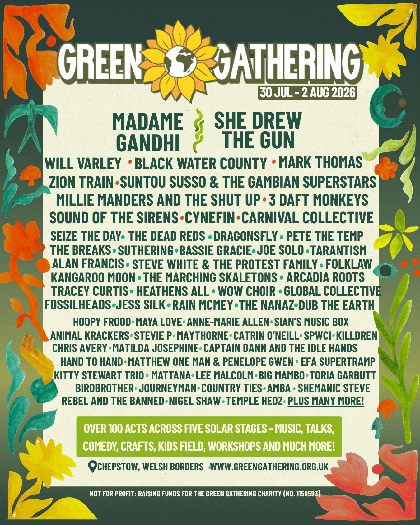 Green Gathering 2026 Line-Up